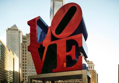 Love Statue in Philadelphia